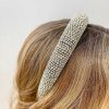 Accessories Prep Obsessed MONT Headbands | Padded Rhinestone Headband - Silver