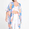 Clothing Prep Obsessed KW Kimonos | Floral Print Kimono - Blue