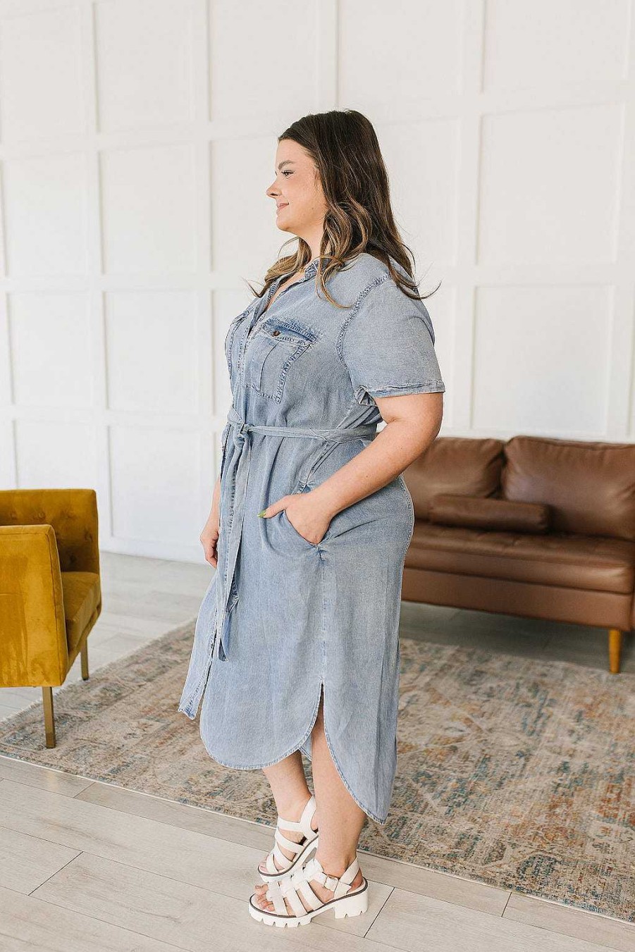 Clothing Ave Shops Denim | Wait For It Denim Shirtdress