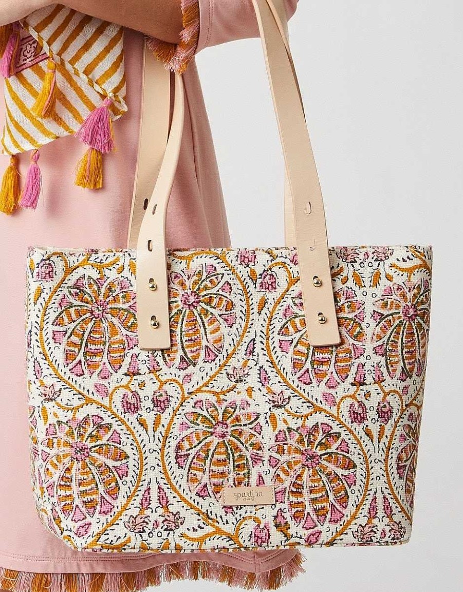 Accessories Spartina Tote Bags | Pepper Hall Greta Tote By Spartina