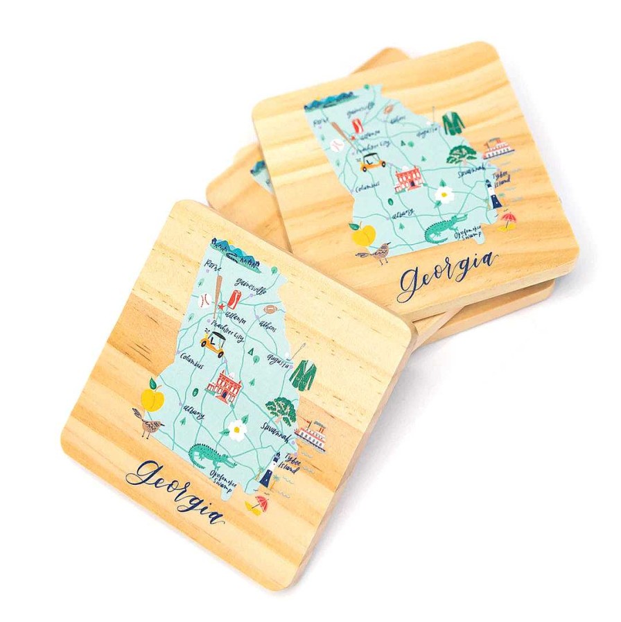 Home Decor Mary Square | Georgia Coaster Set